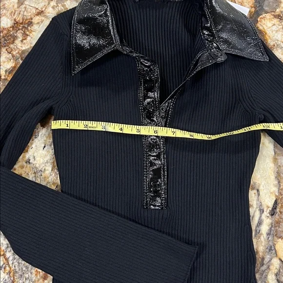 Maje Mosana Ribbed Top size 1 - Picture 9 of 10